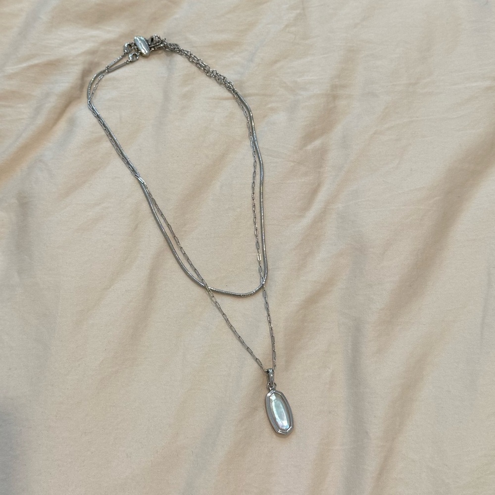 Kendra Scott Layered Silver Necklace